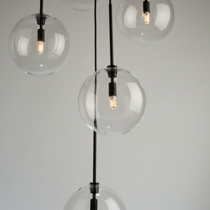 Pinpoint 5-Light Black Pendant 