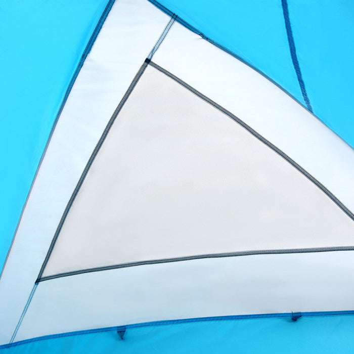 Outsunny 4 Person Camping Tent With Door Windows Backpacking Tent For Family Hiking Travel Hunting P