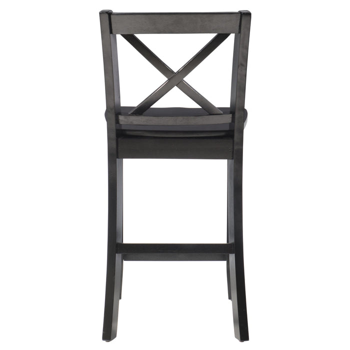 Torino X-Back Counter-Height Stool - Black