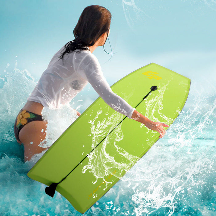 Goplus 42" Super Bodyboard Surfing W/ Leash Ixpe Deck Eps Core Boarding