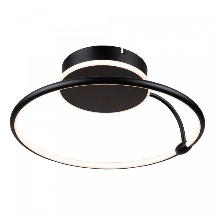 Halo Black Integrated LED Semi-Flush Mount IV