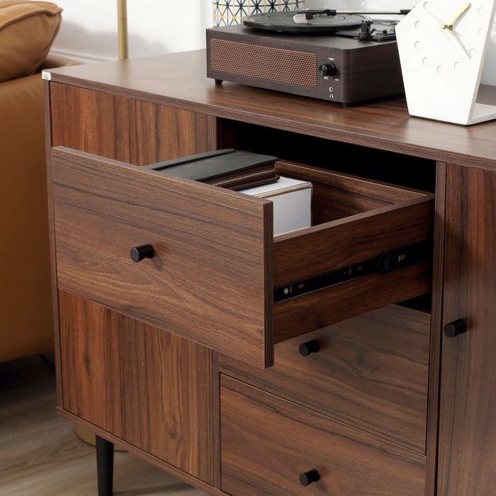 HOMCOM Kitchen Sideboard with 2 Cabinets 3 Drawers Buffet Table