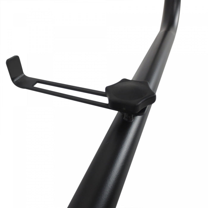 Outsunny Adjustable Balcony Hanging Railing Table, Black