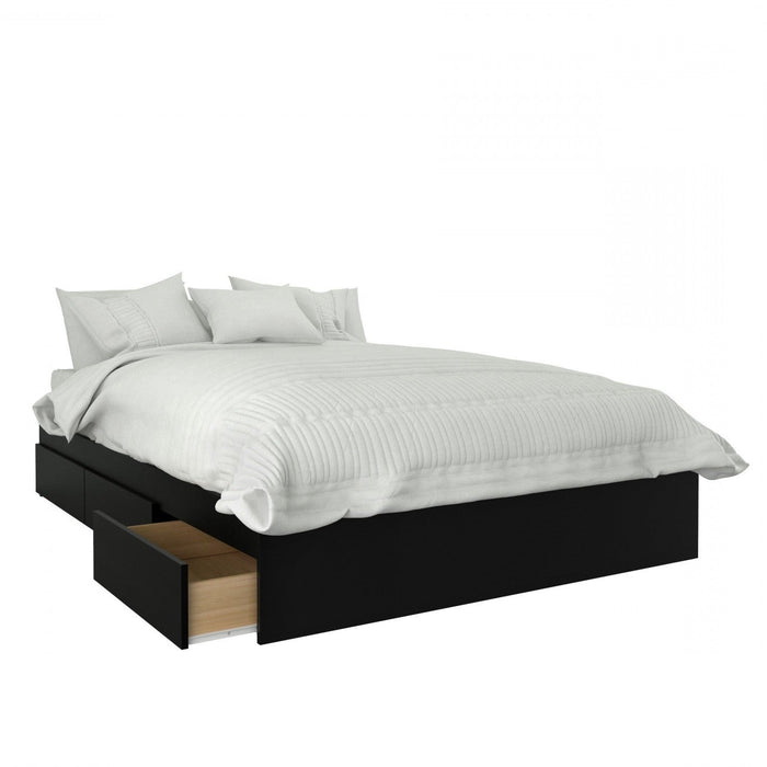 Nordika Full Storage Platform Bed - Black 