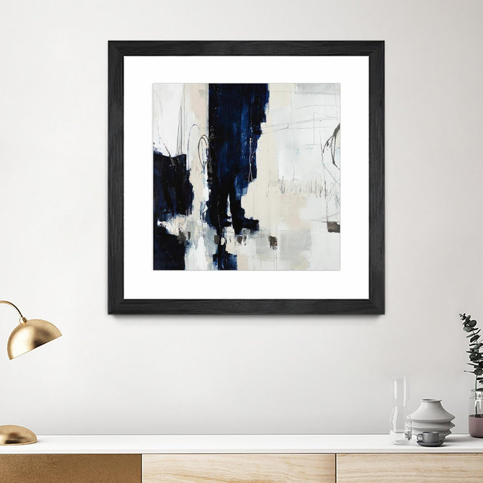 \"Underground Mechanics\" Matted and Framed Black 30x30 Wall Art