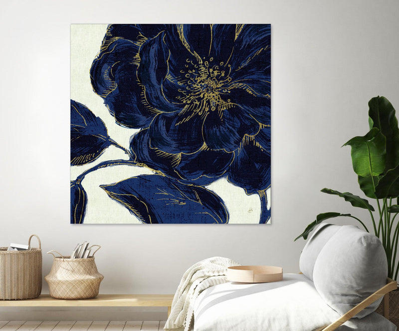 \"Indigo Garden Ii\" Giant Art 72x72 Wall Art