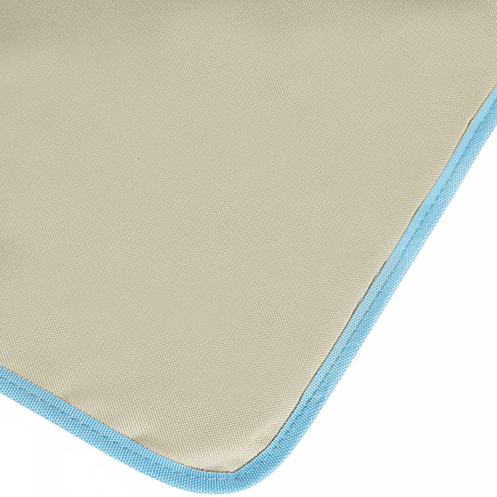 Set Of 2 Beach Lounge Chair Sun Lounger, Folding Ground Beach Mat, Beige