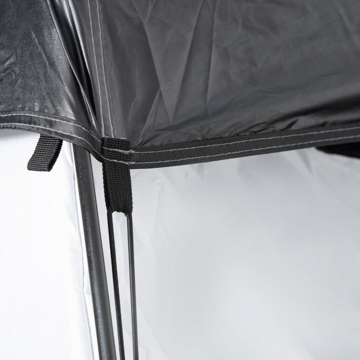 Outsunny Pop Up Shower Tent, Portable Privacy Shelter For 2 Persons, Changing Room With 2 Windows, 3