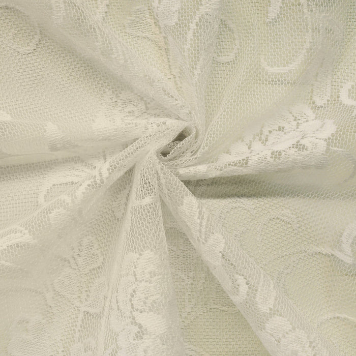 Habitat Limoges Ivory Sheer Rod Pocket Curtain Tiers - 55 x 24