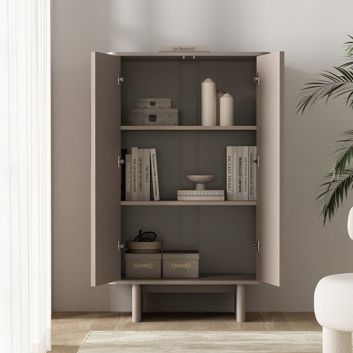 Ella Modern 32\" Accent Cabinet in Mocha 