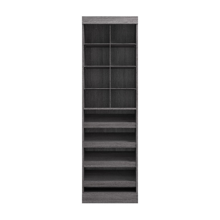 Bestar Pur 25 W Closet Shoe Organizer - Bark Grey