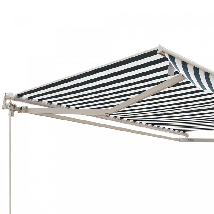Outsunny 8' x 7' retractable awning, patio awnings, sunshade shelter with 280g/m² Uv & Water-resista