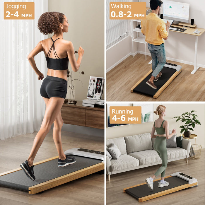Goplus Walking Pad Under Desk Treadmill With Remote Control For Home/office Led Display