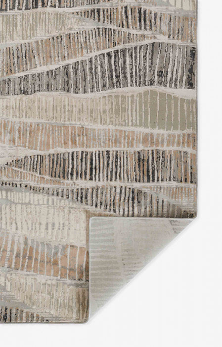 Briar Contemporary 5'1\" x 7'7\" Area Rug in Grey Indoor Area Rug 