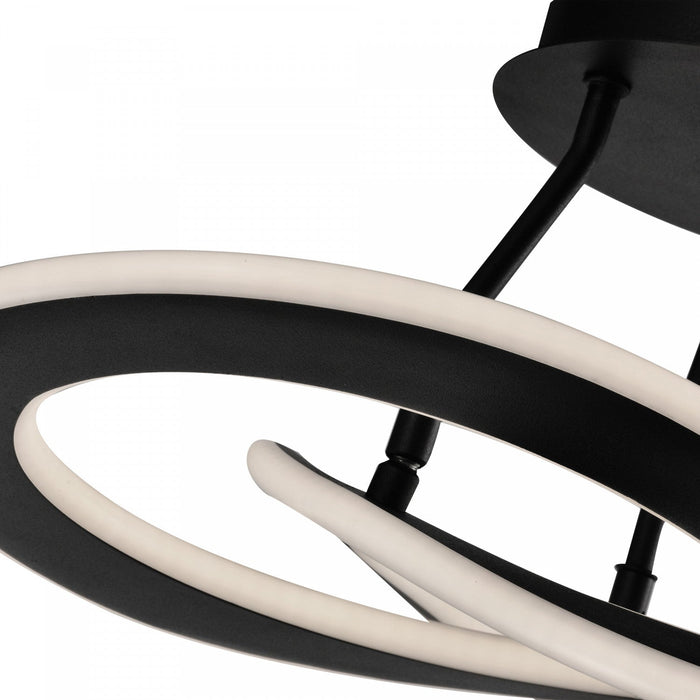 Wave 24 W LED Semi-Flush Mount 