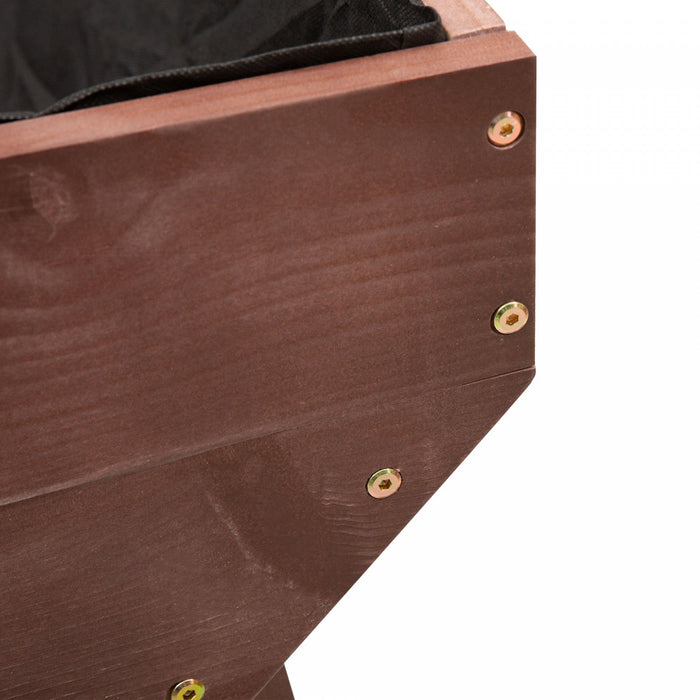 Outsunny 71'' X 32' X 28'' Wooden Raised Garden Bed, Planter Box With Non-woven Fabric, Free Standin