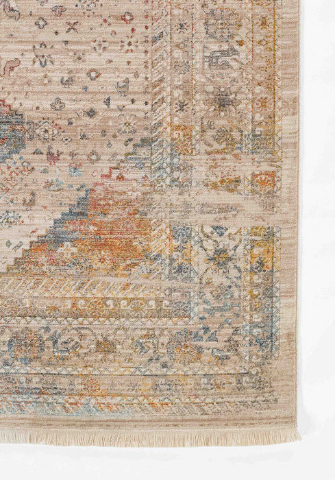 Ethel Traditional 5'0\" x Area Rug in Multi Indoor Area Rug 
