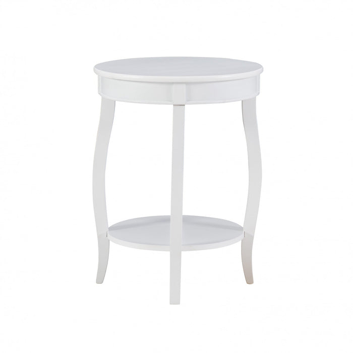 Rainbow Chairside Table - White