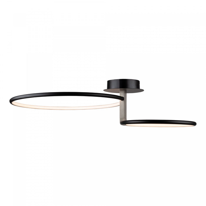 Halo Black Integrated LED Semi-Flush Mount II
