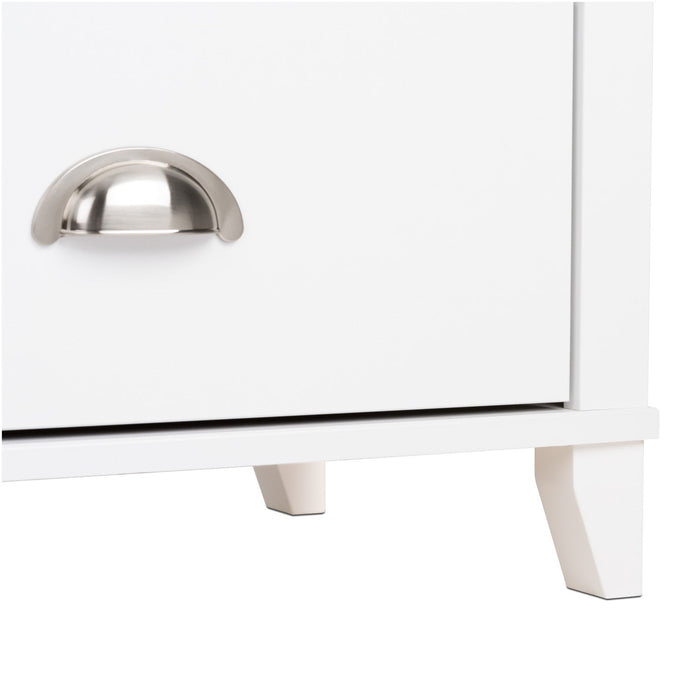 Yaletown 2-Drawer Tall Nightstand - White
