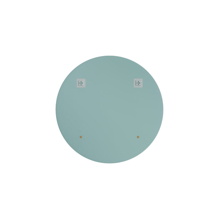 Lathe 24 Inch Frameless Round Mirror In Chrome 