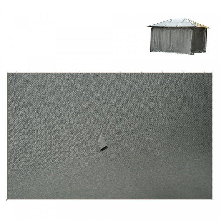 Outsunny Replacement Gazebo Curtains With Zipper, 4-panel Gazebo Privacy Side Panels Only, For 10' X