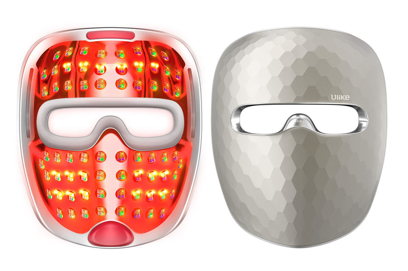 Ulike ReGlow 4-in-1 LED Light Therapy Face Mask - Red Light Anti-Aging & Acne Treatment - Gold