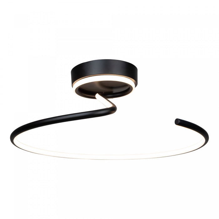 Halo Black Integrated LED Semi-Flush Mount III