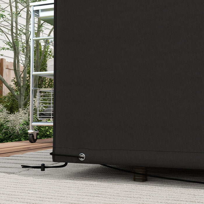 Outsunny 97" X 65" X 26" Outdoor Patio Furniture Cover, Waterproof, Black