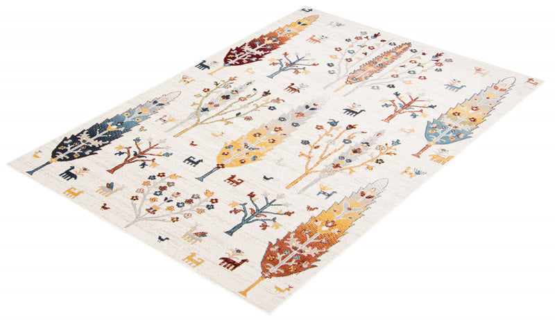 Pine Ivory Machine Washable Area Rug - 3'0\" x 5'0\"