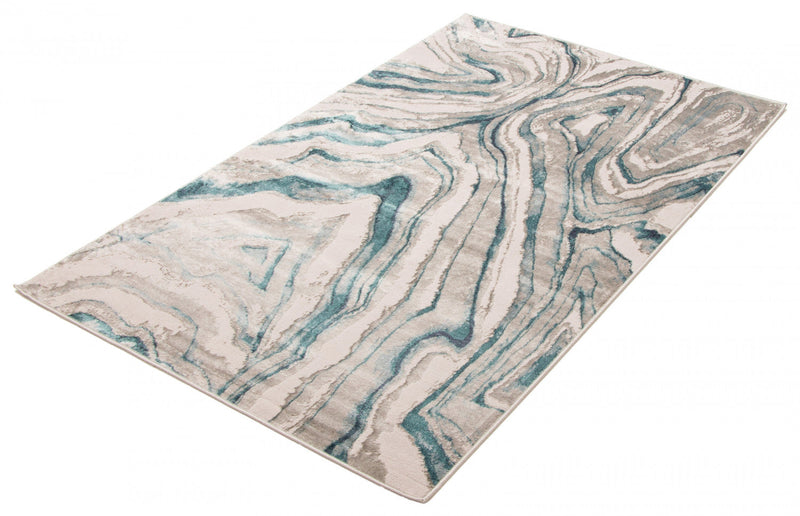 Zhara Teal Area Rug - 5'0\" x 8'0\"