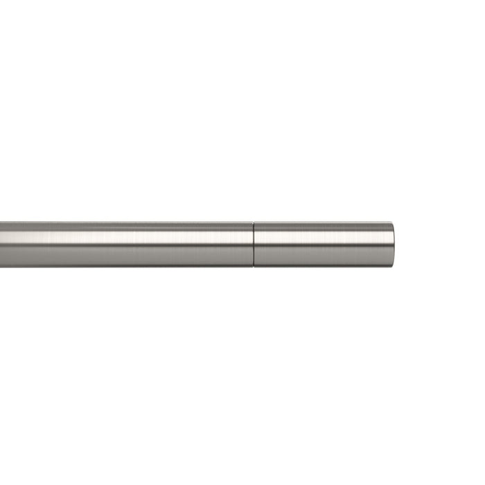 Umbra Zen Nickel Steel Expandable 1\" Curtain Rod - 64\"-128\" 
