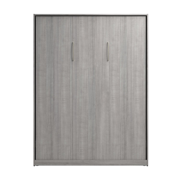 Bestar Claremont Queen Murphy Bed - Platinum Grey