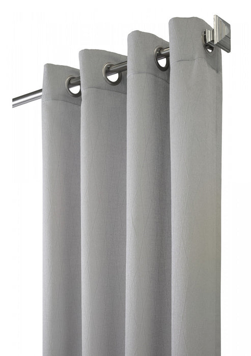 Habitat Brisbane Silver Light Filtering Grommet Curtain Panel - 52 x 84