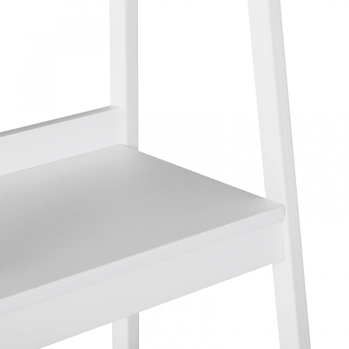 HOMCOM Set of 2, 4 Tier Ladder Shelf Bookcase, Multifunctional Display Rack