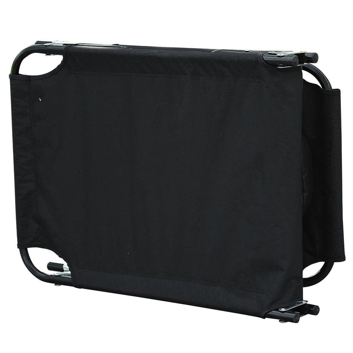 Outsunny Adjustable Garden Sun Lounger Black