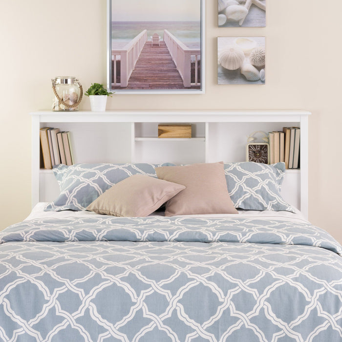 Full/Queen Bookcase Headboard - White