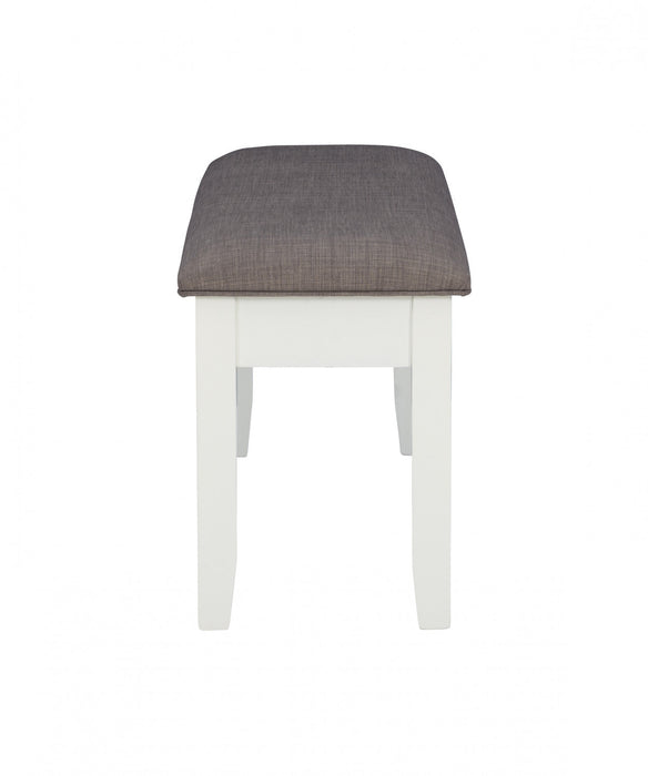 Jane Fabric Storage Dining Bench - Taupe