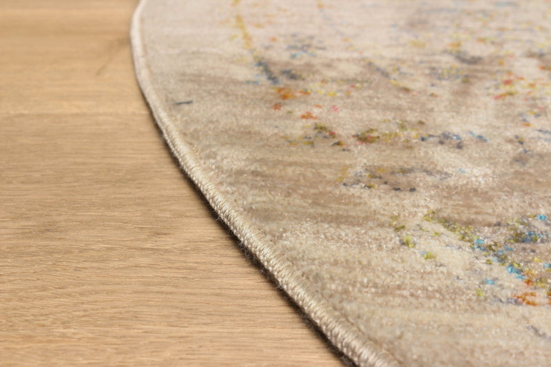 Ethel Traditional 5'0\" x Area Rug in Multi Indoor Area Rug 