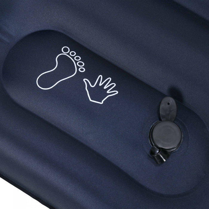 Outsunny Camping Air Mattress, Double Air Bed With Foot Pump And Carry Bag