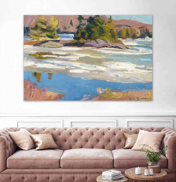 \"Little Running River\" Giant Art 84x54 Wall Art
