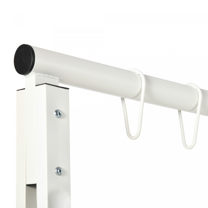 Outsunny Swing Stand, Metal Swing Frame, 528 Lbs Weight Capacity, White