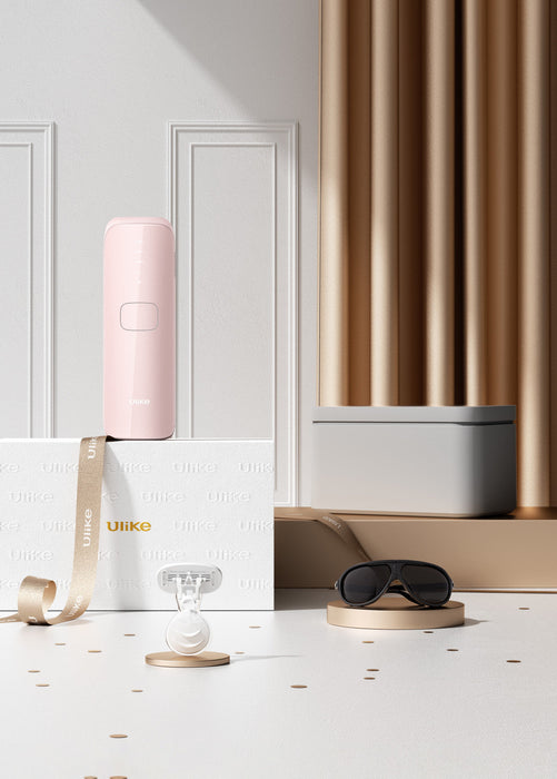Ulike Air 3 IPL Hair Removal Device with Sapphire Ice-Cooling - Painless At-Home Laser - Pink