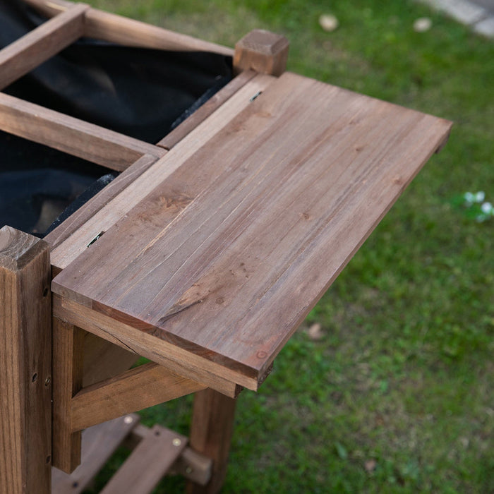Outsunny Raised Garden Bed With 8 Grids And Storage Shelf, Elevated Planter Box With Legs, For Veget