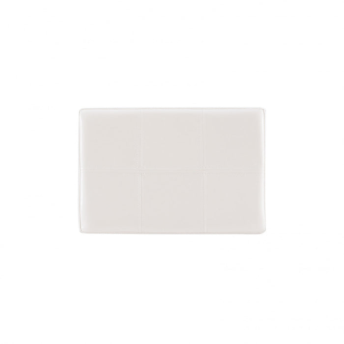 Claridge Fabric Backless Counter-Height Stool - White