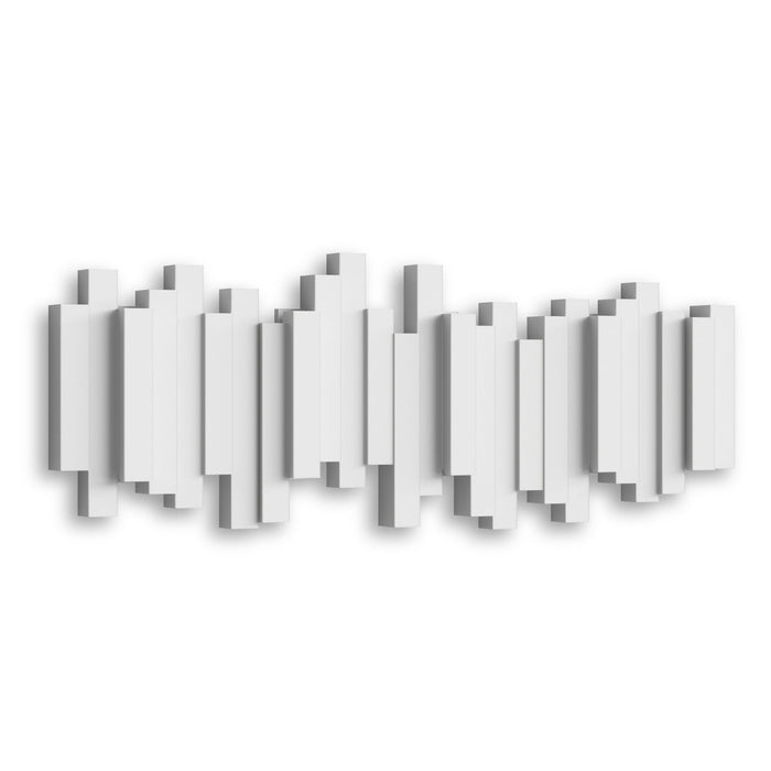Umbra Modern Sticks Wall-Mounted Coat Rack - White