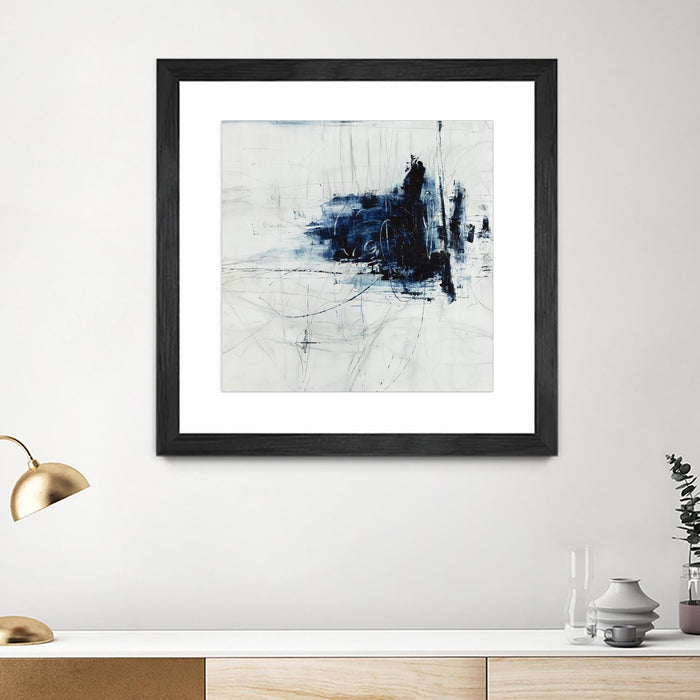 \"Superior\" Matted and Framed Black 36x36 Wall Art