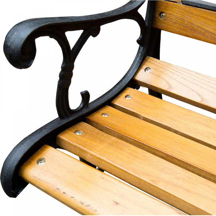 Outsunny 50" 2-seater Garden Bench Chair, Natural