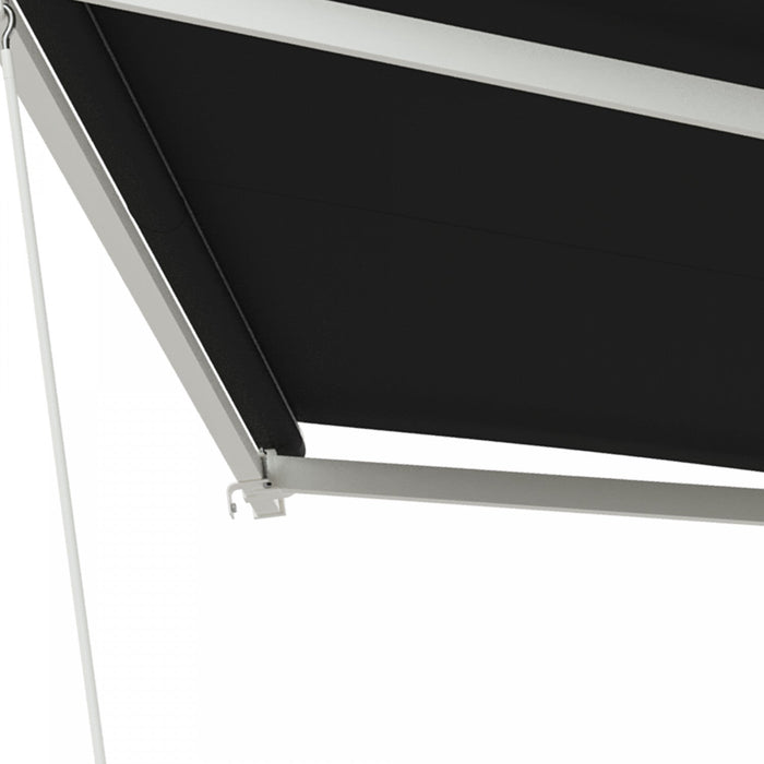 Outsunny 10' X 8' Electric Retractable Awning W/ Remote Controller, Black