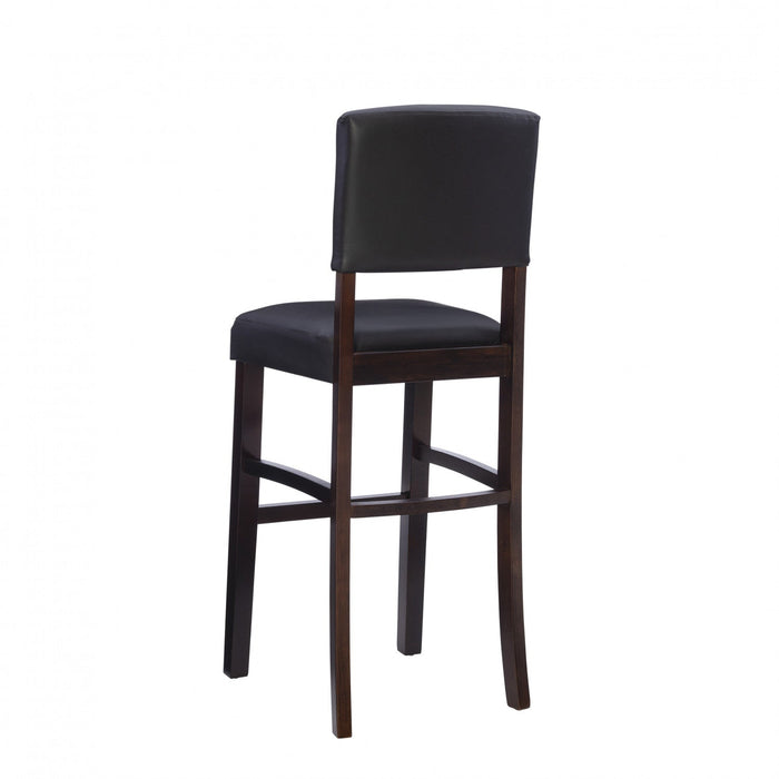 Monaco Faux Leather Barstool - Espresso